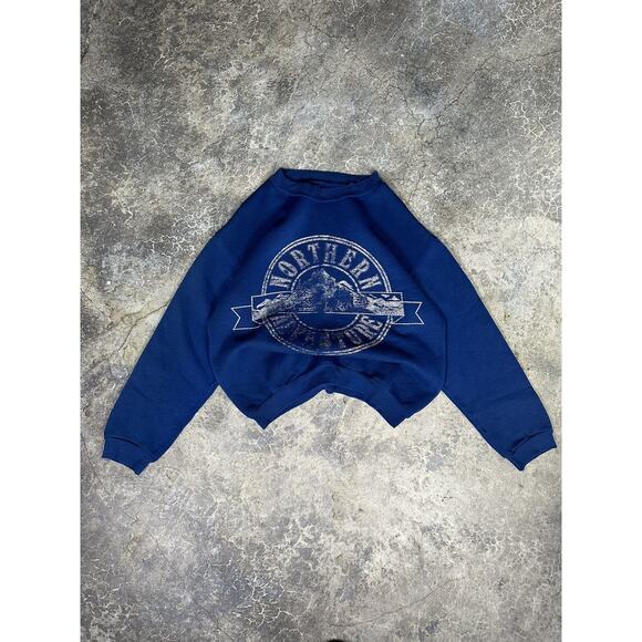 Vintage Thrashed Northern Blue Crewneck
